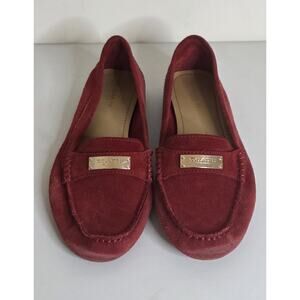 Coach Fredrica Red Suede Women's Loafer Size 8.5